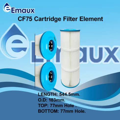 Lõi lọc cột lọc giấy dòng CF Emaux, Lõi lọc giấy Emaux, Lọc lọc bình lọc hồ bơi - CF75